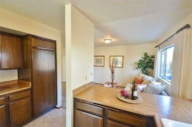 View from kitchen to family room