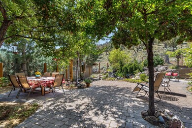 Gated courtyard entry