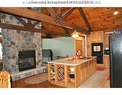Kitchen. Enjoy the back side of the double gas log