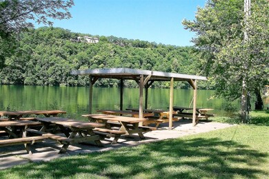 Picnic area at shoreline