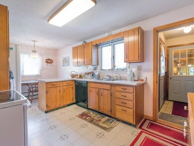 The sun beams in the kitchen