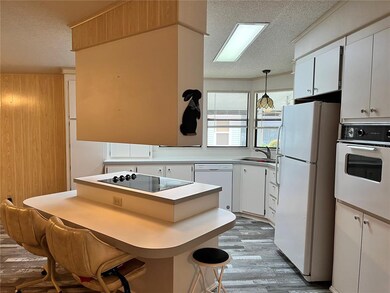 Open kitchen with smooth top range