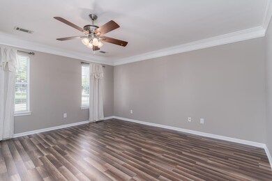 Living Room with Ceiling Fan