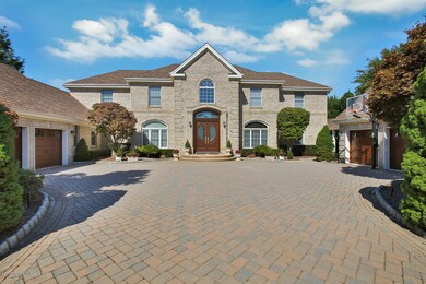 Front with garages