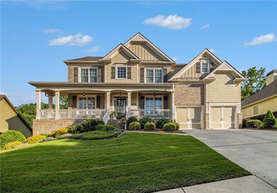 Craftsman-style home with board and batten siding,