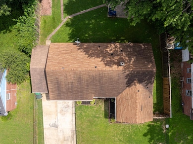 View from above of property