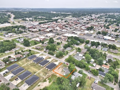 Aerial view showing downtown & your lot!
