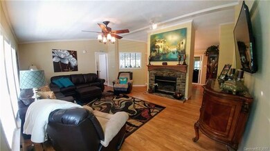 Welcome Home! Spacious Living Room with Vaulted Ce