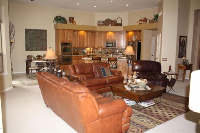 view into eating area & kitchen