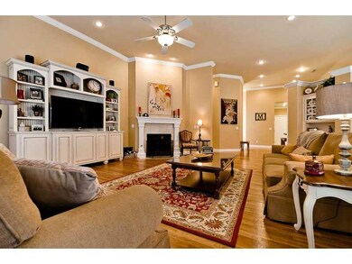 Living Room. Stunning contours grace the home from