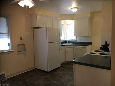 New stove and spacious eat in area.