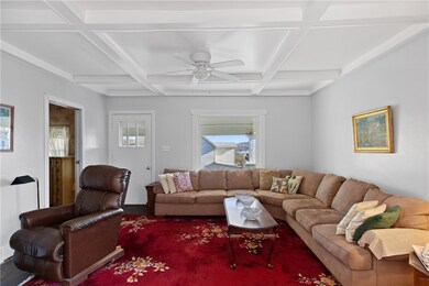 coffered ceilings!  1st foor apt.