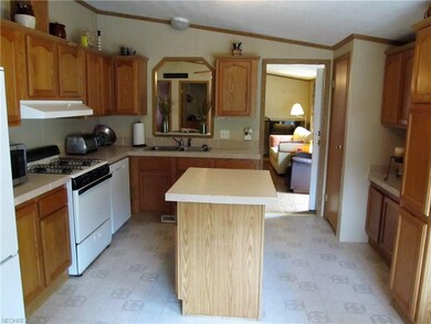View of eat in kitchen with plenty of counter and 