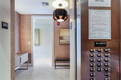 Entering your private elevator lobby, which has be
