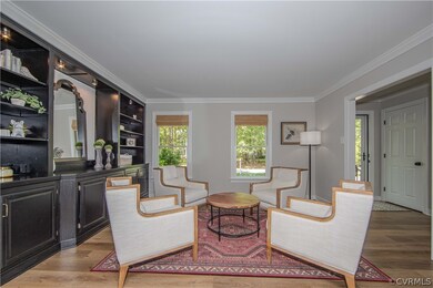Living room featuring hardwood / wood-style floori