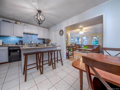 Updated eat-in kitchen with two pantry/storage closets.