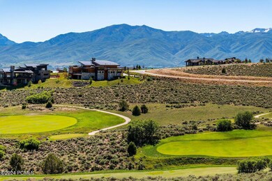 Summer fairway and mountains