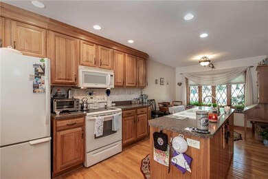 Newer Hickory Cabinetry and Spacious Center Island