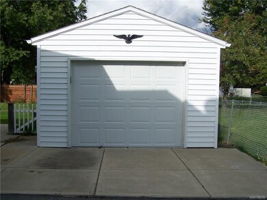 Front view of newer garage