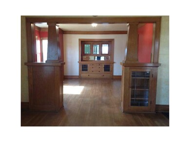 Dining Area. Built-in china hutch