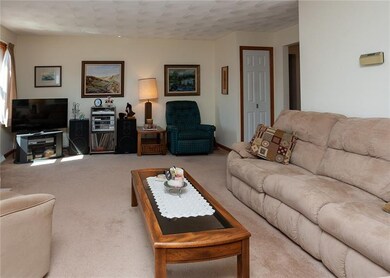 The large living room is a blank canvas waiting fo