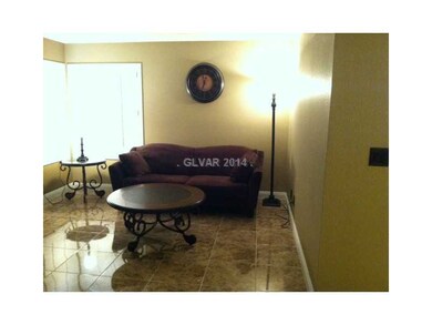 Living Room. Living room with tile flooring throug