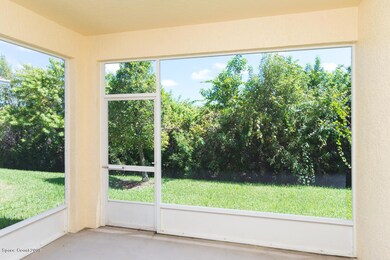 Trussed and screened patio.