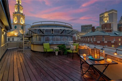 Private rooftop deck