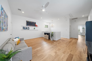 A versatile upstairs flex space provides endless p