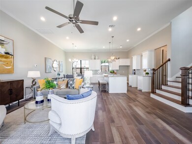 White and bright finishes throughout the home pair