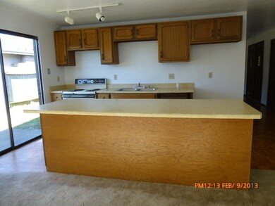 kitchen view from dining room
