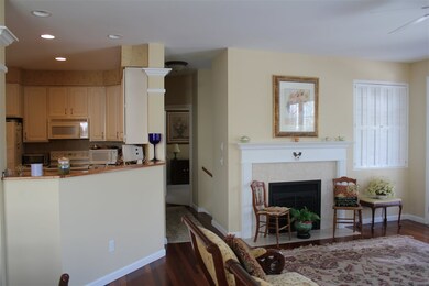 Open kitchen overlooking living room.