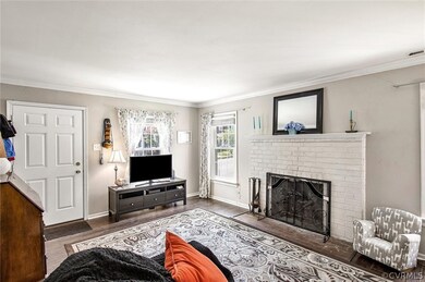 Living room view to the entrance to the home