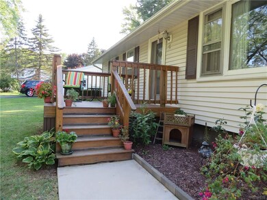 New concrete walk leading to front deck.