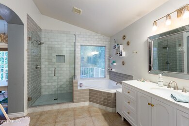 Spa inspired master bathroom