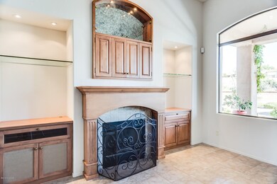 Fireplace and entertainment center
