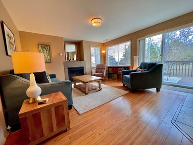 Family room w cozy gas fireplace!