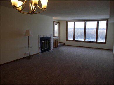 View of the living/dining room area looking toward