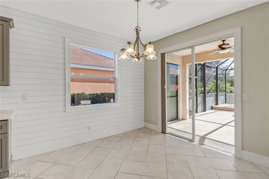 Breakfast nook with views of pool just off of kitc