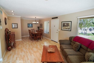 living room to dining area