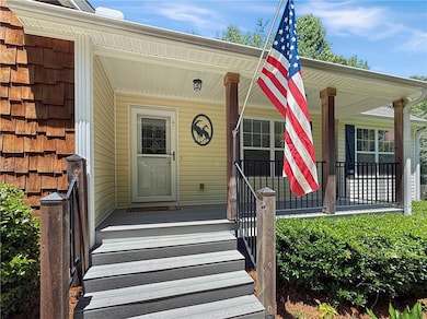 Welcoming Front Entry with storm door