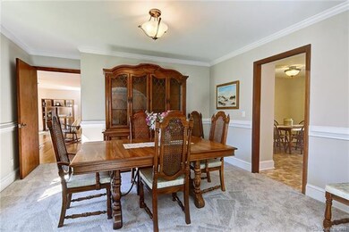 Large dining room for entertaining your guests.