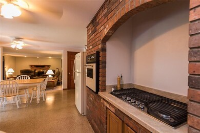 Kitchen with Brick Cooking Arch