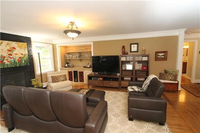FAMILY ROOM VIEW FROM THE KITCHEN