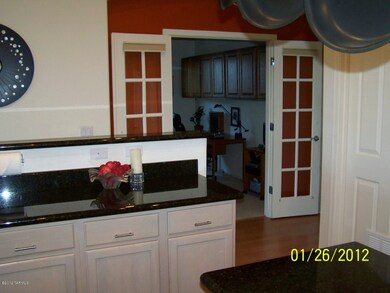 Kitchen looking to office