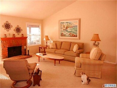 Living room with fireplace