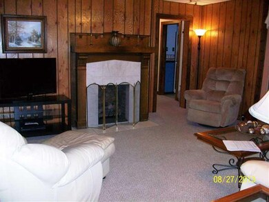 Living Room. gas fireplace offers warm, winter eve