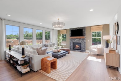 Example picture of a Palmetto model home.  Some features shown may be optional upgrades.