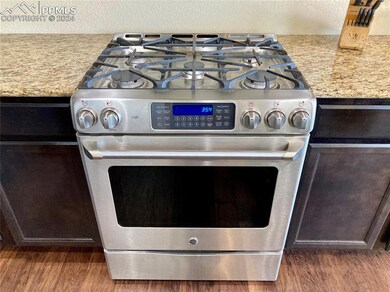 5-burner gas stove makes cooking a breeze.