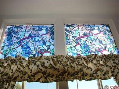 Beautiful color bleeds thru these windows in the k